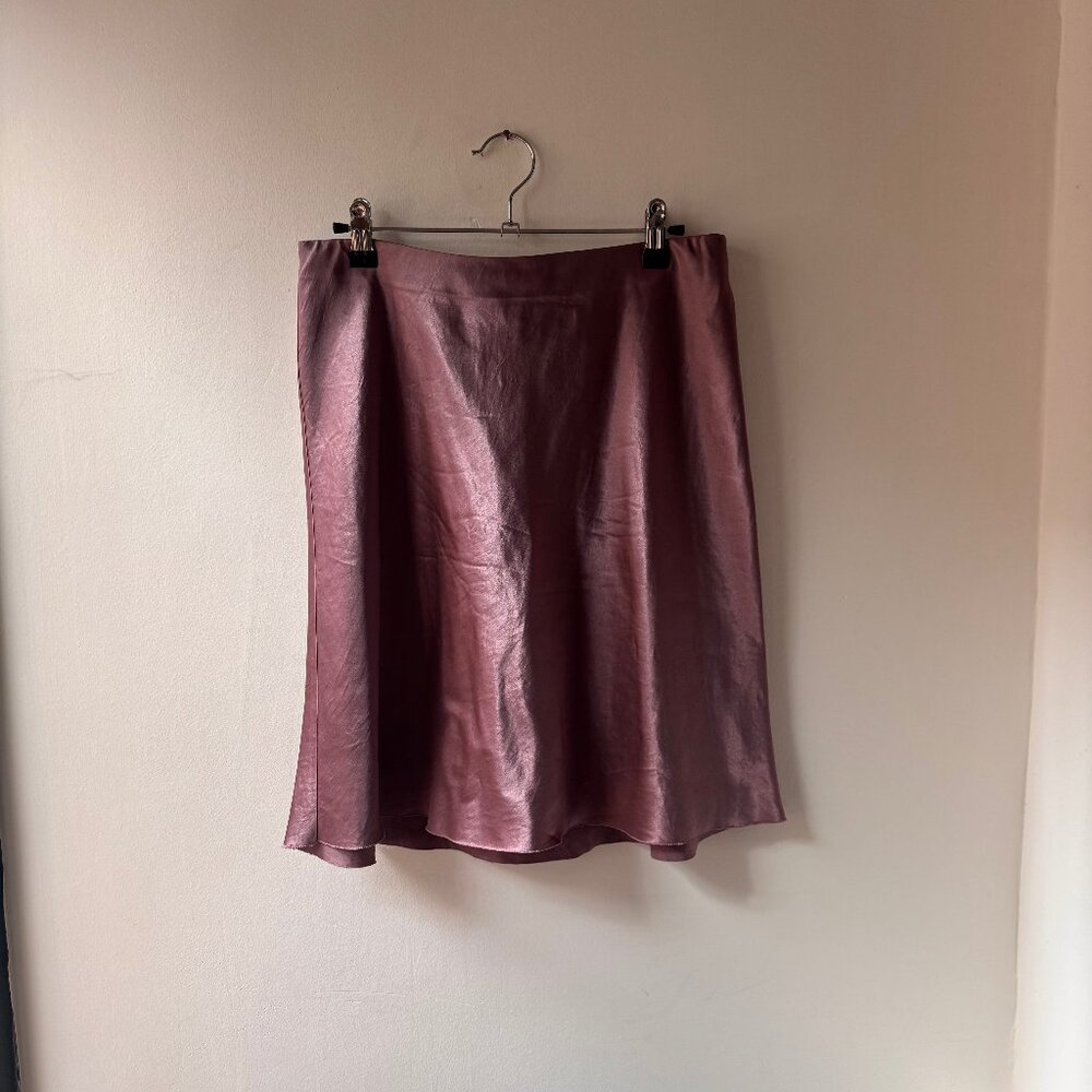 Vince Purple/Pink Midi Skirt, Size Small